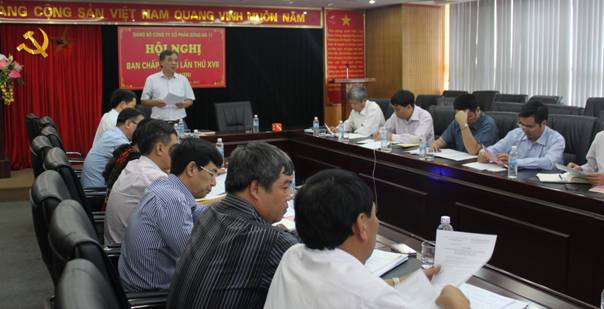 Toàn cảnh Hội nghị Ban chấp hành Đảng ủy Công ty lần thứ 17 - Khóa VIII